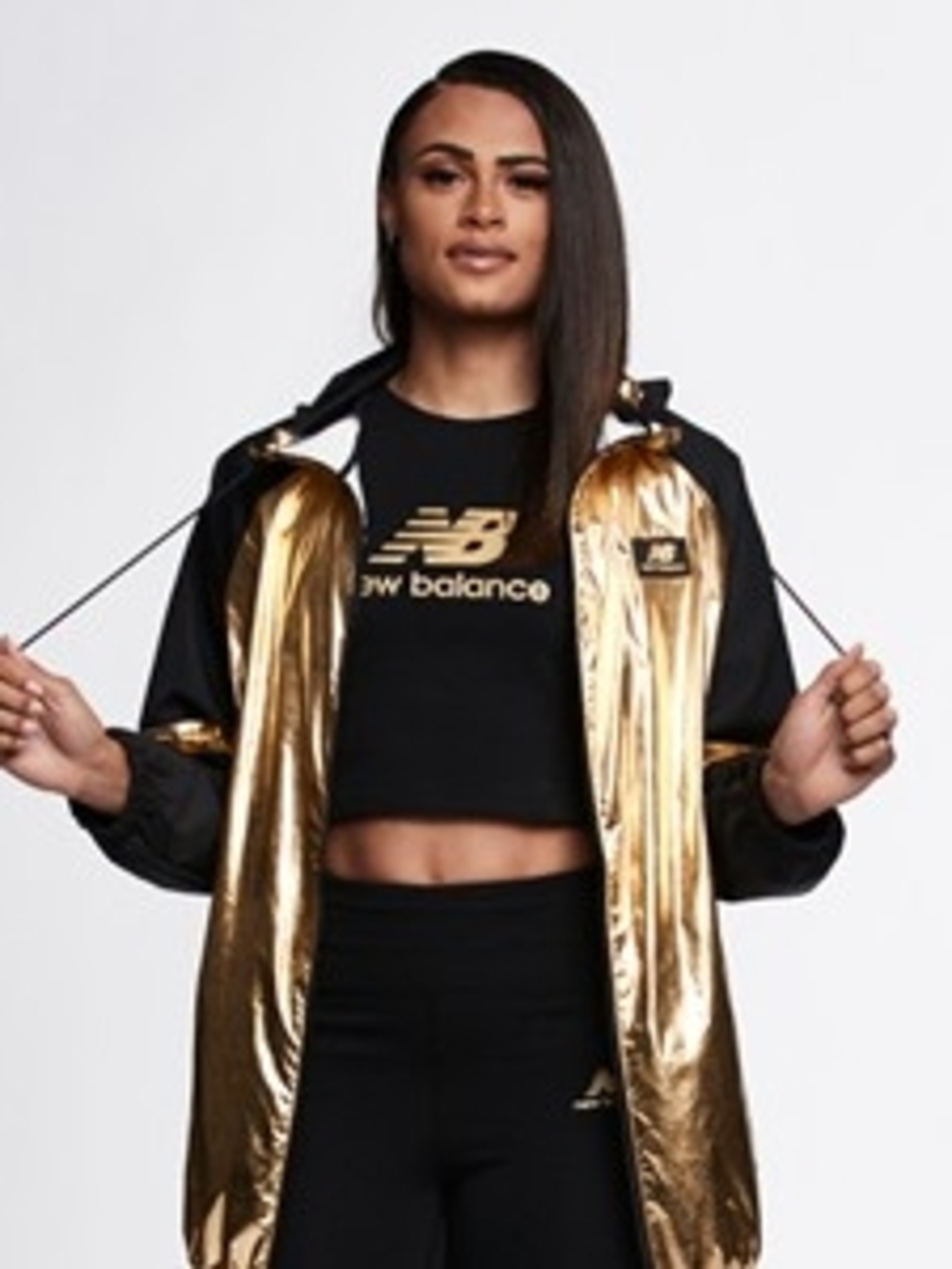 NWT New Balance Athletics Podium Shine Windbreaker Jacket